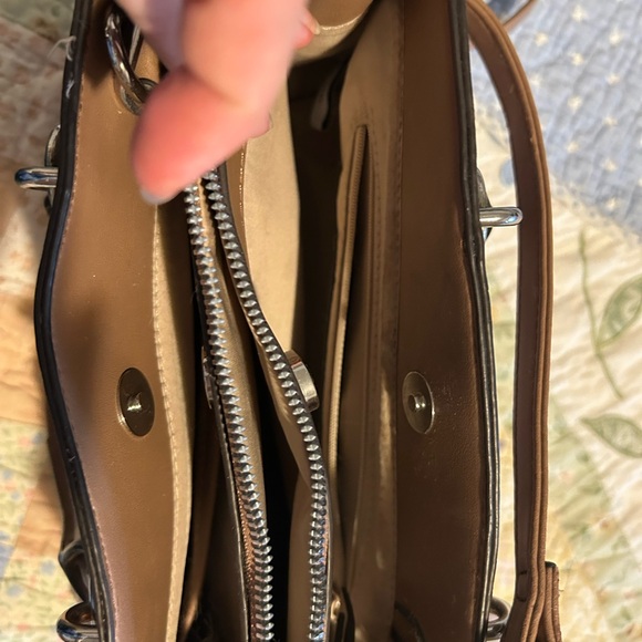 Nine West Floral Brown Handbag - Picture 2 of 2